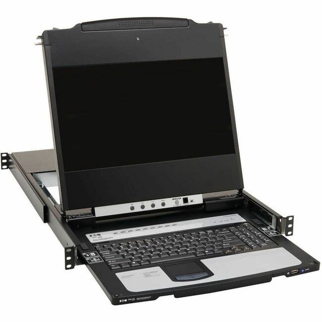 Eaton B030-DP08-17D Tripp Lite by Eaton Consola KVM NetDirector DisplayPort de 8 Puertos con LCD de 17 pulg. Montaje en Bastidor Dual Rail 1U
