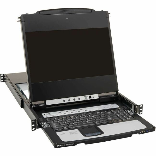 Eaton B030-DP16-17D Tripp Lite Series NetDirector 16-Port DisplayPort KVM Switch Console con LCD de 17 in., Carril Dual, Montaje en Rack 1U, TAA