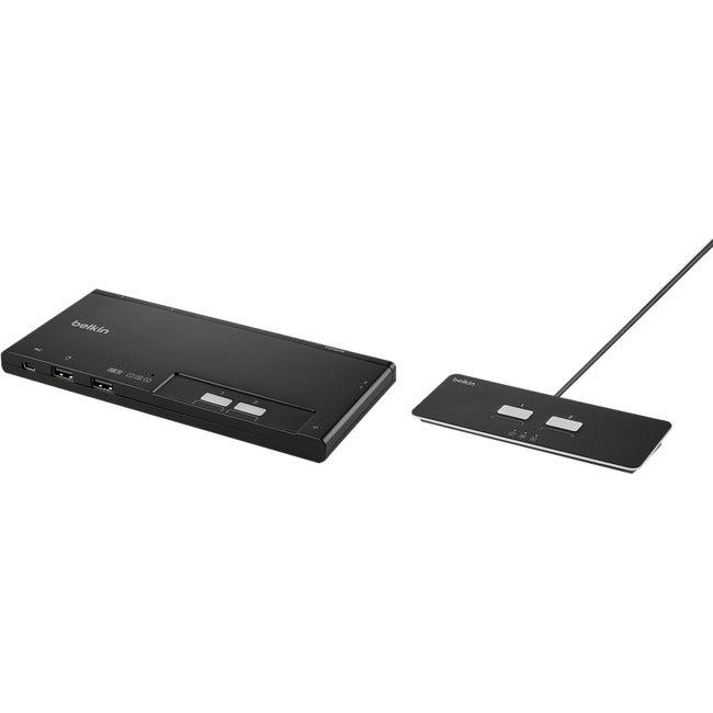 Belkin International INC F1DN202MOD-HH-4 Belkin Conmutador KVM Modular Seguro de 2 Puertos Dual Head HDMI PP4.0 Con Control Remoto