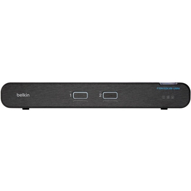 Belkin International INC F1DN102KVM-UNN4 Belkin Universal 2nd Gen Secure KVM Switch, 2-Port Single Head No CAC