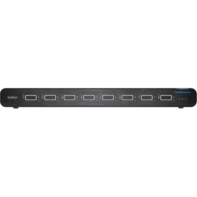 Belkin International INC F1DN108KVM-UN-4 Belkin Universal 2nd Gen Secure KVM Switch, 8-Port Single Head w/ CAC
