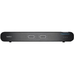 Belkin International INC F1DN202KVM-UN-4 Belkin Universal 2nd Gen Secure KVM Switch, 2-Port Dual Head w/CAC