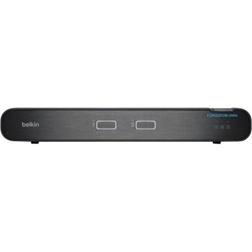 Belkin International INC F1DN202KVM-UNN4 Belkin Universal 2nd Gen Secure KVM Switch, 2-Port Dual Head No CAC