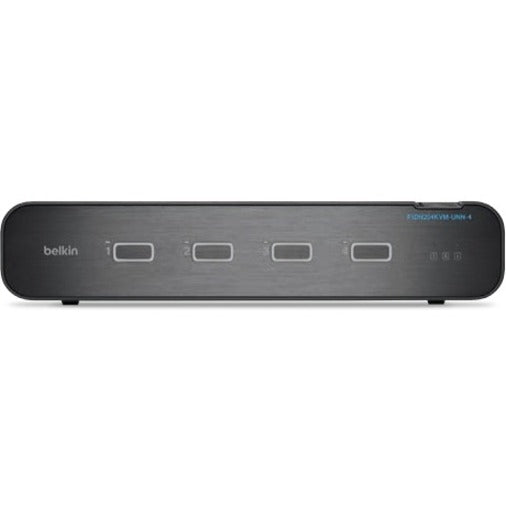 Belkin International INC F1DN204KVM-UNN4 Belkin Universal 2nd Gen Secure KVM Switch, 4-Port Dual Head No CAC