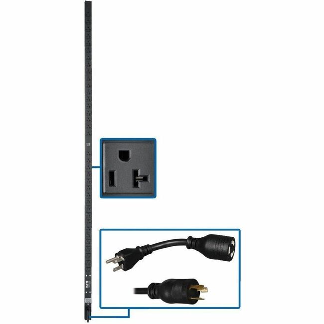 Eaton PDUV20-72 Tripp Lite by Eaton PDU 2kW 100-127V Monofásico PDU Básico - 36 Salidas NEMA 5-15/20R Entrada L5-20P (Adaptador 5-20P) Cable 15 ft. 72 in. 0U Rack