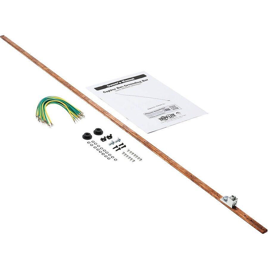 Eaton SRGROUND25 Barra de Conexión a Tierra de Cobre Serie Eaton Tripp Lite SmartRack para Racks de 24U y 25U