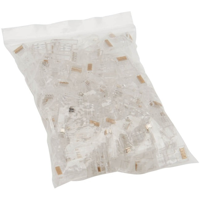 Eaton N232-100-UTP Tripp Lite Series Cat6 RJ45 Pass-Through UTP Modular Plug, 100 Pack, TAA
