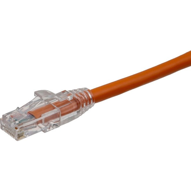 Axiom AXG99647 25FT CAT6 UTP 550mhz Cable de Parche Bota Snagless Clara (Naranja) - Cumplimiento TAA
