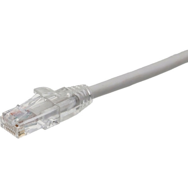 Axiom AXG99707 50FT CAT6 UTP 550mhz Cable de Conexión Conector Desprendible Transparente (Blanco) - Compatible con TAA
