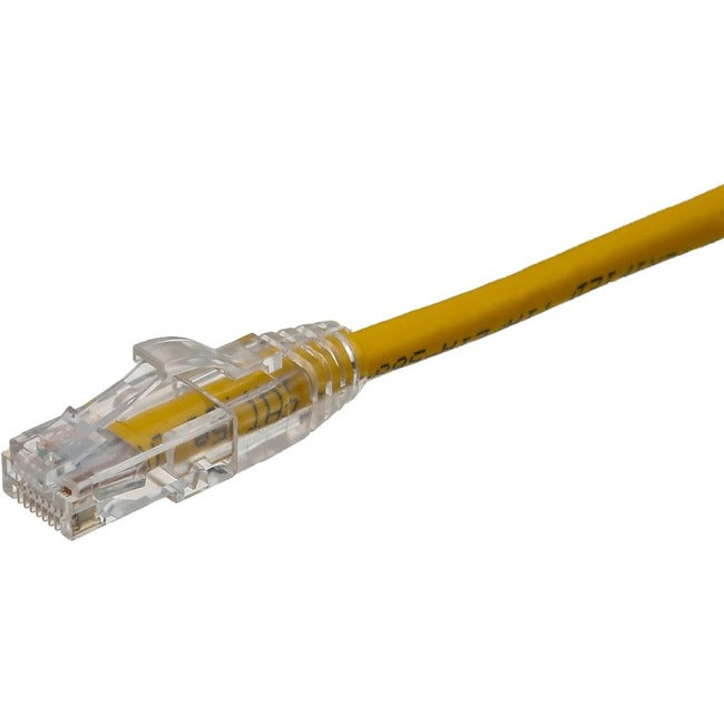 Axiom AXG99803 35FT CAT6 UTP 550mhz Cable de Conexión Bota Transparente sin Enganches (Amarillo) - Conforme a TAA