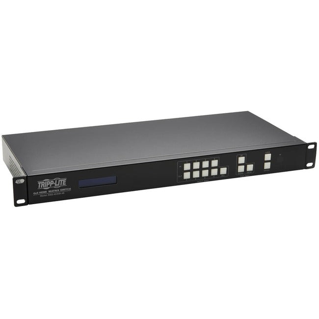 Eaton B302-4HX4H-4K Tripp Lite by Eaton Conmutador/Divisor de Matriz HDMI 4x4 con Extractor de Audio, Acceso Remoto y Soporte Multi-Resolución 4K 60 Hz HDR