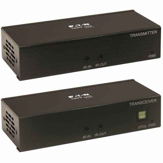 Eaton B127A-111-BHTH Tripp Lite Series HDMI over Cat6 Extender Kit, Transmitter and Receiver with Repeater, 4K 60Hz, 4:4:4, IR, HDR, PoC, 230 ft., TAA