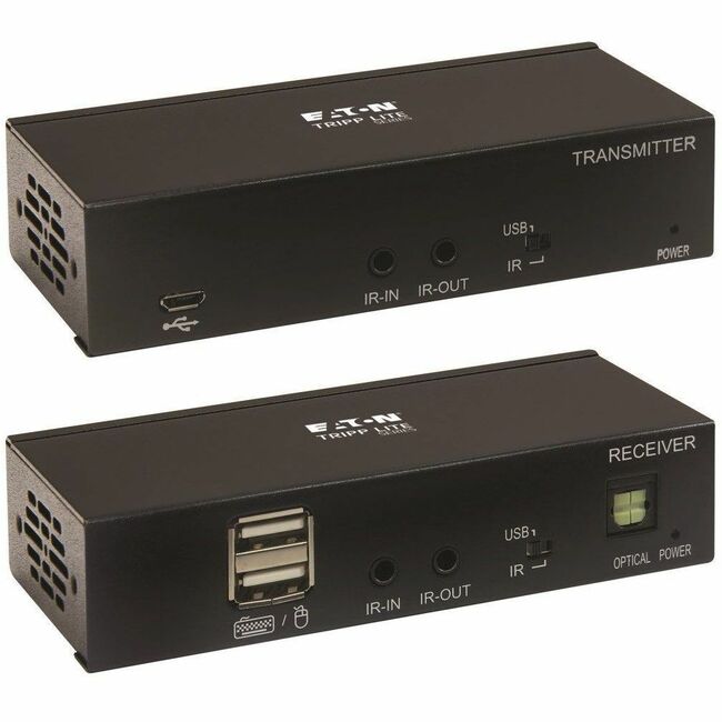 Eaton B127A-1A1-BHBH Tripp Lite by Eaton HDMI over Cat6 Extender Kit KVM Support 4K 60Hz 4:4:4 USB/IR PoC HDR HDCP 2.2 230 ft. TAA
