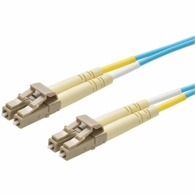 Monoprice, Inc. 41702 Cable de Fibra Óptica Multimodo OM4 Monoprice - LC-LC UL 2mm 50/125 OFNR Dúplex Aqua 25m