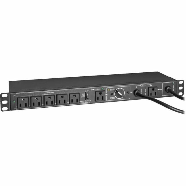 Eaton PDUB151U Tripp Lite by Eaton PDU 100-125V 12A Monofásico Hot-Swap PDU con Bypass Manual - 6 Salidas NEMA 5-15R 2 Entradas 5-15P 1U Rack/Pared