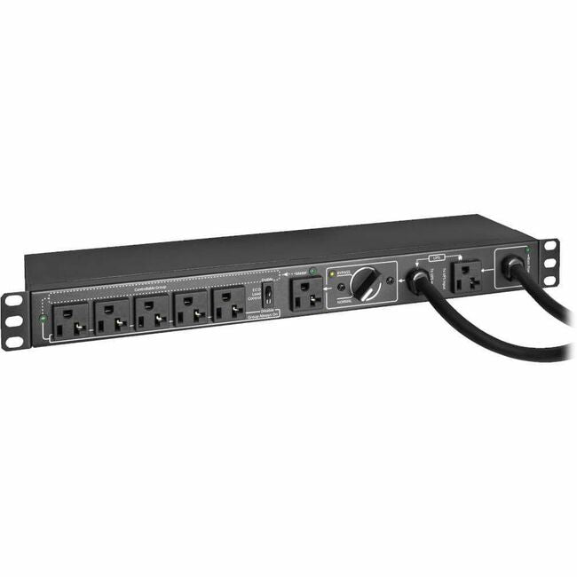 Eaton PDUB201U Tripp Lite by Eaton PDU 100-125V 16A Monofásico Hot-Swap PDU con Bypass Manual - 6 Receptáculos NEMA 5-20R 2 Entradas 5-20P 1U Rack/Pared