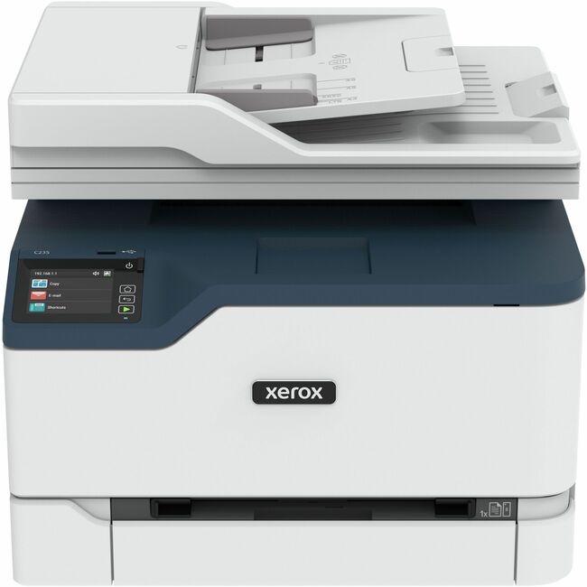 Xerox C235/DNI C235 Impresora Multifunción a Color, Impresión/Copia/Escaneo/Fax, Hasta 24ppm, Carta/Oficio, Impresión Automática a Doble Cara, USB/Ethernet/Wi-Fi, Bandeja de 250 Hojas, 110V