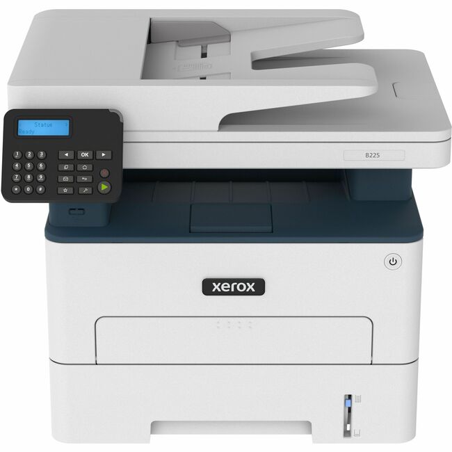 Xerox B225/DNI B225 Impresora Multifunción, Impresión/Copia/Escaneo, Hasta 36 ppm, Carta/Oficio, USB/Ethernet e Inalámbrico, Bandeja de 250 Hojas, Impresión Automática a Doble Cara, 110V