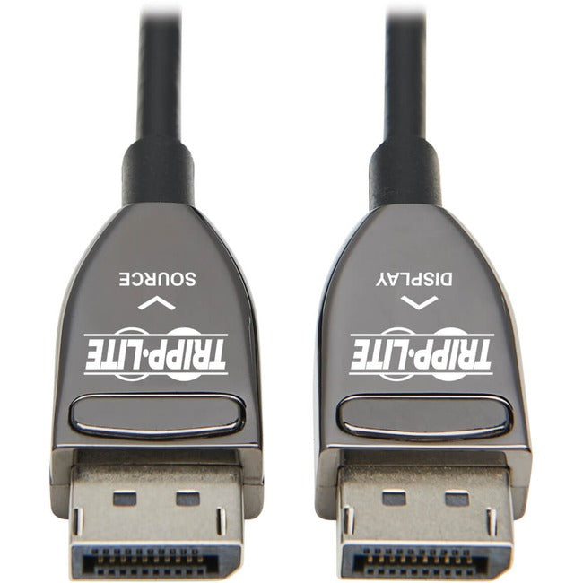 Eaton P580F3-20M-8K6 Cable Óptico Activo DisplayPort (AOC) Serie Eaton Tripp Lite, 8K 60 Hz (M/M), Clasificación CL3, Conectores con Pestillo, Negro, 20 m (65 ft.)