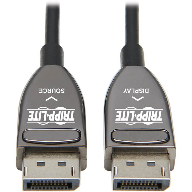 Eaton P580F3-30M-8K6 Tripp Lite Series Cable óptico activo DisplayPort (AOC), 8K 60 Hz (M/M), Clasificación CL3, Conectores de cierre, Negro, 30 m (98 ft.)