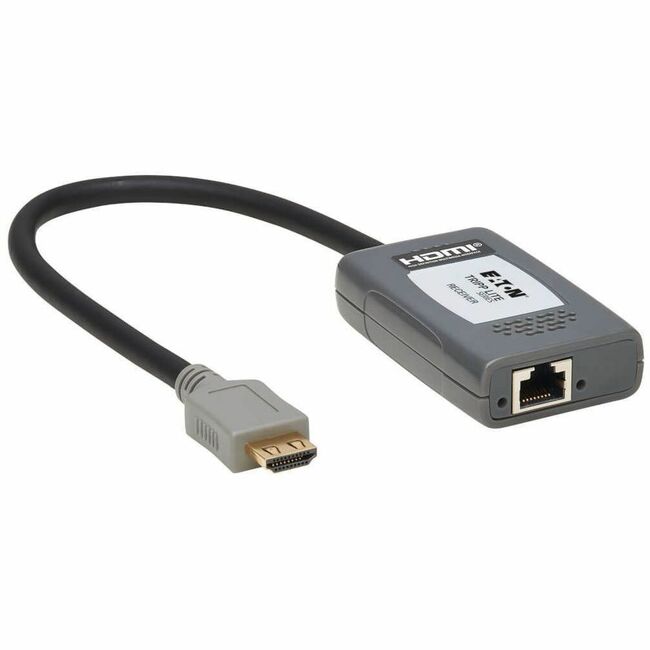 Eaton B127A-1P0-PH Tripp Lite by Eaton 1-Port HDMI over Cat6 Receptor Pigtail - 4K 60 Hz HDR 4:4:4 PoC HDCP 2.2 230 ft. (70.1 m) TAA