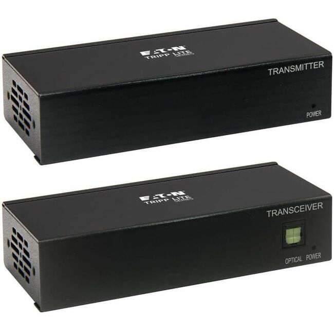 Eaton B127A-111-BDTD Kit Extensor Eaton Tripp Lite Series DisplayPort sobre Cat6, Transmisor y Receptor con Repetidor, 4K, 4:4:4, PoC, 230 ft. (70.1 m), TAA