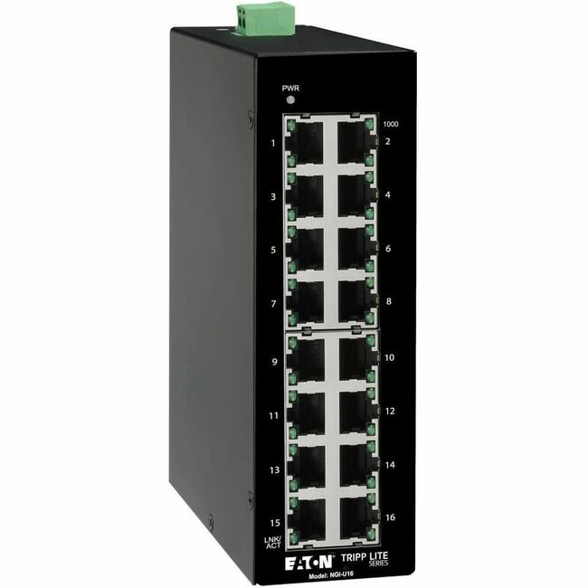Eaton NGI-U16 Interruptor Ethernet Gigabit Industrial No Administrado Tripp Lite by Eaton de 16 Puertos - 10/100/1000 Mbps Montaje DIN