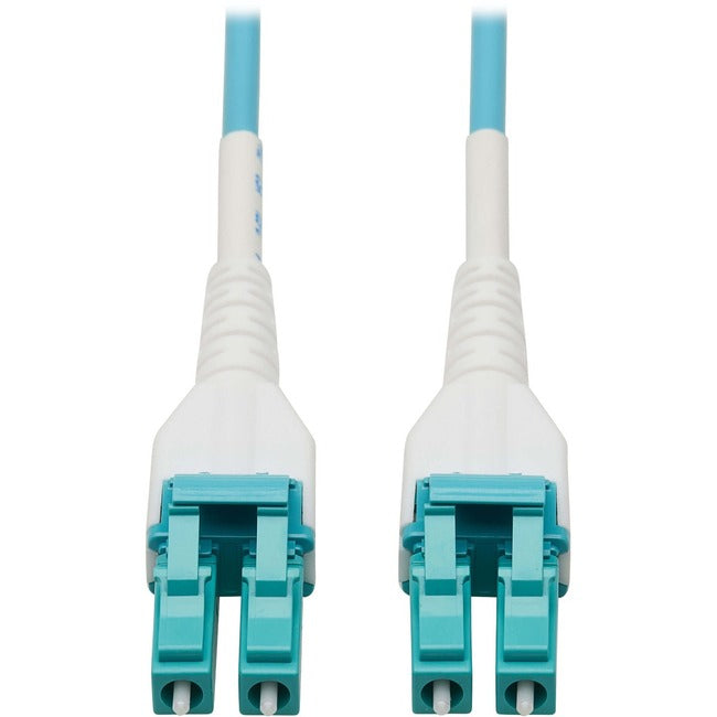 Eaton N821-50M-AQ-AR Tripp Lite by Eaton Cable de Fibra Óptica Blindado 100G Dúplex Multimodo 50/125 OM4 (LC/LC Dúplex M/M) LSZH Aqua 50 m (164 ft.)