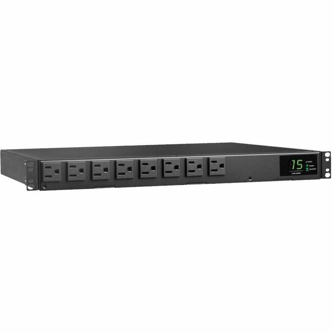 Eaton PDUMH15ATS Tripp Lite by Eaton PDU 1.44kW 120V Monofásico ATS/PDU Medidor Local - 8 Salidas NEMA 5-15R Entradas Duales 5-15P Cordones 12 ft. 1U TAA