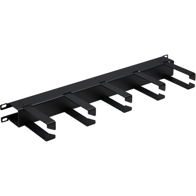 Eaton SRCABLERING1UHD Tripp Lite Series Administrador de Cables Horizontal - Anillos de Metal, Negro, 1U