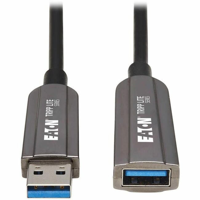 Eaton U330F-30M-G1 Tripp Lite by Eaton Cable de Fibra Óptica Activo USB 3.2 Gen 1 Clasificado CL3 (AOC) - Extensión/Repetidor A M/F Negro 30 m (98 ft.)