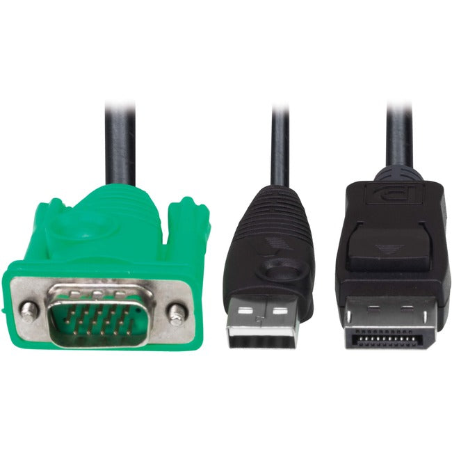 Eaton P778-006-DP Tripp Lite by Eaton VGA a DisplayPort y Kit de Cable Adaptador USB-A para Tripp Lite by Eaton B020-U y B022-U KVM, 6 ft. (1.8 m)