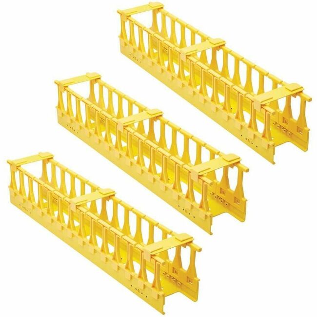 Eaton SRCABLEVRT3FC Gestor de Cables Vertical de Alta Capacidad de la Serie Eaton Tripp Lite - Conducto de Dedos Dobles, Amarillo, 6 ft. (1.8 m)