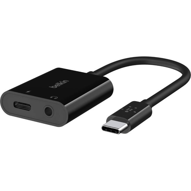 Belkin International INC NPA004BTBK Adaptador Belkin de Audio 3.5mm + Carga USB-C