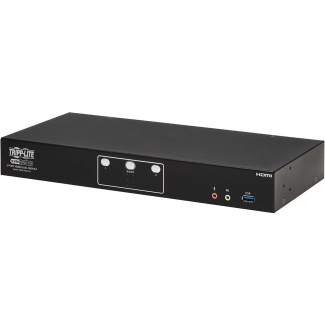 Eaton B006-HD2UA2 Tripp Lite by Eaton Conmutador KVM de Pantalla Dual de 2 Puertos HDMI - 4K 60 Hz USB 3.2 Gen 1 HDCP 2.2 Compartición USB