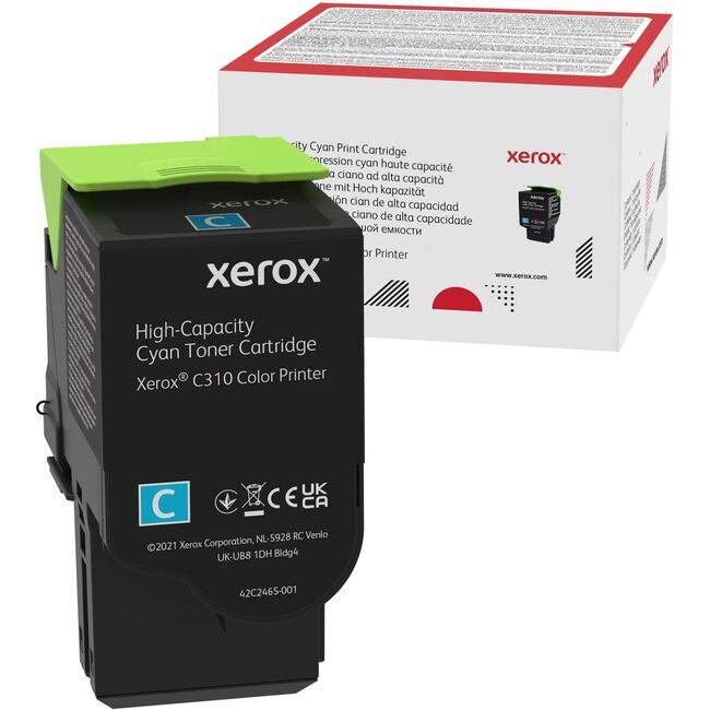 Xerox 006R04365 Cartucho de Tóner Xerox Genuino Xerox® C310 Impresora Color / C315 Impresora Multifunción Color Cian de Alta Capacidad (5500 Páginas) - 006R04365