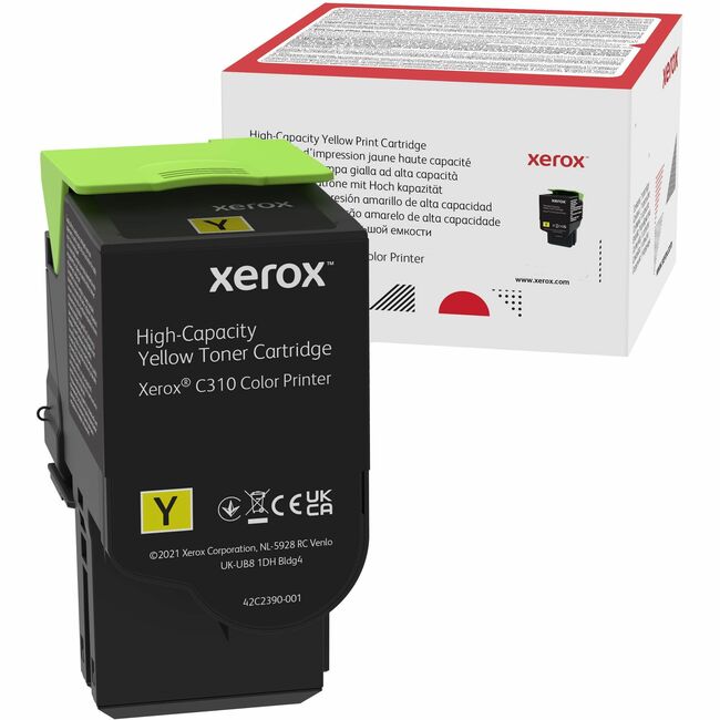 Xerox 006R04367 Cartucho de Tóner Amarillo de Alta Capacidad Xerox Genuino Xerox® para Impresora Color C310 / Impresora Multifunción Color C315 (5500 Páginas) - 006R04367