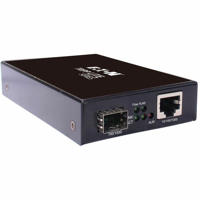Eaton N785-H01-SFP Convertidor de Medios Gigabit de Fibra a Ethernet Reforzado Tripp Lite by Eaton 10/100/1000 Mbps RJ45/SFP -10°C a 60°C