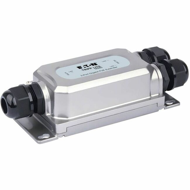 Eaton NPOE-EXT-2X1G30 Tripp Lite Series Extensor/Repetidor Ethernet Gigabit de 2 Puertos PoE+ - Cat5e/6/6a, 95W, IP67, IK10, 328 ft. (100 m)
