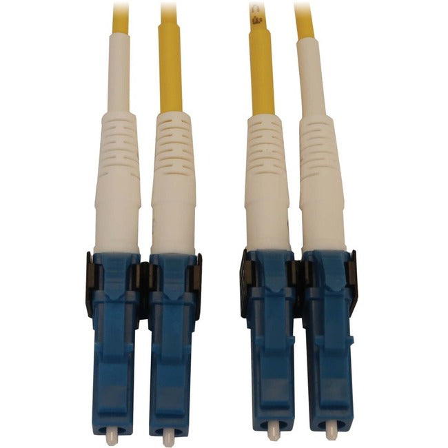 Eaton N370X-08M Cable de Fibra Óptica Eaton Tripp Lite Series 400G Duplex Monomodo 9/125 OS2 Intercambiable (LC/UPC M/M), LSZH, Amarillo, 8 m (26.2 ft.)