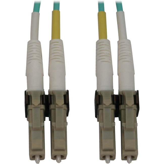 Eaton N820X-10M Cable de Fibra Óptica Intercambiable Eaton Tripp Lite Series 400G Multimodo 50/125 OM3 (Duplex LC-PC M/M), LSZH, Aqua, 10 m (32.8 ft.)
