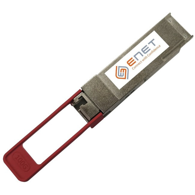 Enet Solutions, Inc. E100G-QSFP28-BXD-10KM-ENC ENET Ruckus (Formerly Brocade) E100G-SQFP28-BXD-10KM Compatible TAA Compliant Functionally Identical 100GBASE-BIDI QSFP28 1331/1271nm 10km DOM SMF Simplex LC Connector Commercial Temp