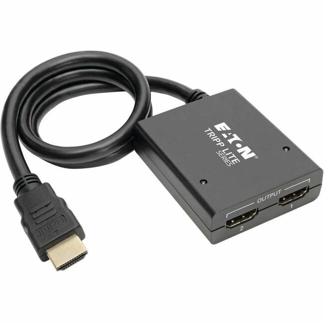 Eaton B118-002-UHDINT Tripp Lite Series Divisor HDMI de 2 Puertos - UHD 4K, Adaptador AC Internacional