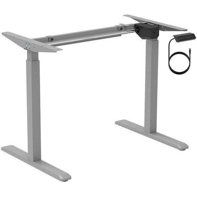 Monoprice, Inc. 31292 Monoprice Sit-Stand Single Motor Height Adjustable Table Desk Frame, Electric, Gray