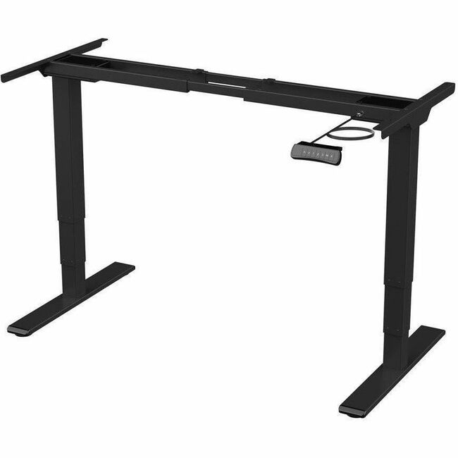 Monoprice, Inc. 43562 Workstream Marco de Escritorio Eléctrico Ajustable en Altura de Dual Motor 3-Stage Sit-Stand, v2, Negro