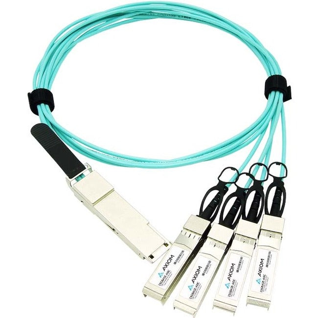 Axiom 40G-QSFP-4SFP-1001-AX 40GBASE-AOC QSFP+ To 4 SFP+ Active Optical Cable Compatible con Brocade, 10m