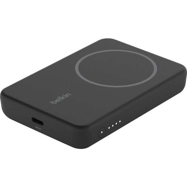 Belkin International INC BPD004BTBK Belkin BoostCharge Banco de energía inalámbrico magnético 5K + Soporte