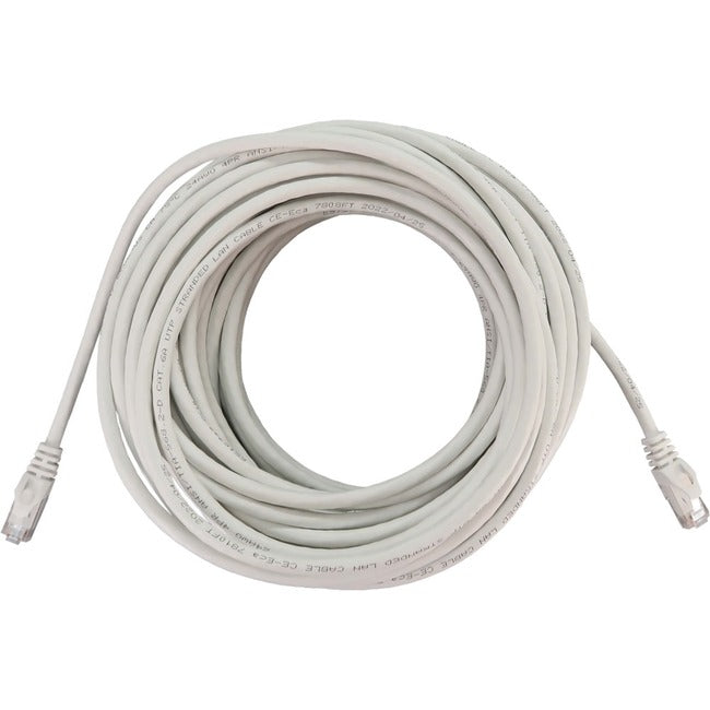 Eaton N261-050-WH Cable de Red Ethernet Cat6a 10G Moldeado UTP sin Enganches de la Serie Eaton Tripp Lite (RJ45 M/M), PoE, Blanco, 50 pies (15.2 m)