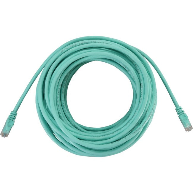 Eaton N261-050-AQ Serie Eaton Tripp Lite Categoría 6a 10G Cable Ethernet UTP Moldeado sin Enganches (RJ45 M/M), PoE, Aqua, 50 ft. (15.2 m)
