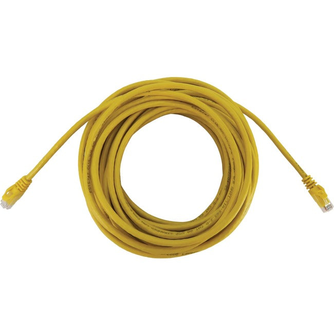 Eaton N261-100-YW Cable de Ethernet Eaton Tripp Lite Series Cat6a 10G sin enganches moldeado UTP (RJ45 M/M), PoE, Amarillo, 100 ft. (30.5 m)